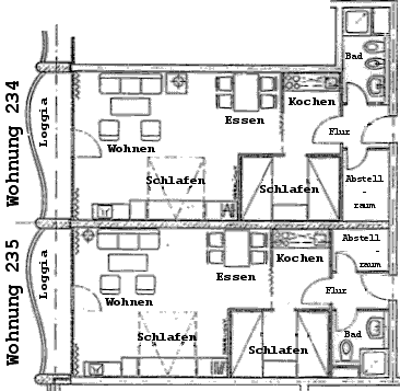 Grundriss Appartements